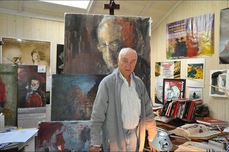 Anlaesslich der Deutschen Woche sind Armin Mueller-Stahl und Leon Loewentraut in  in St. Petersburg