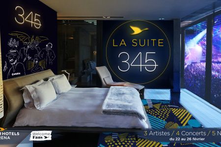 Konzert-Logenplaetze -3 Künstler, 4 Konzerte, 5 Naechte in der Pariser AccorHotels Arena sind zu gewinnen
