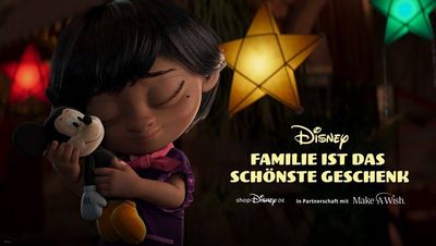 Im Xmas-Spot von Disney steht die Micky Maus fuer die besondere Verbindung zwischen einer Großmutter und ihrer Enkelin