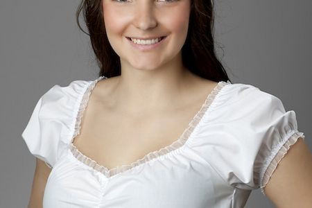 Nanenda Dirndlbluse Weiß