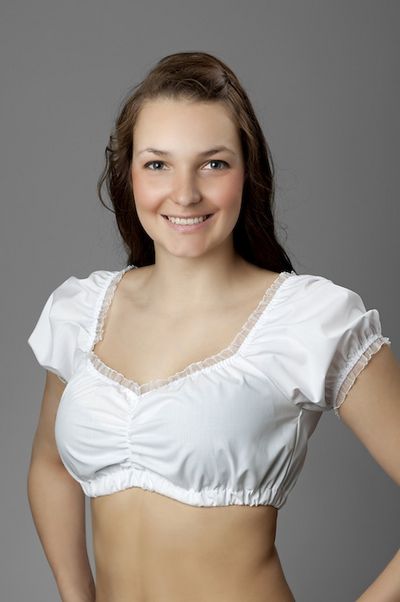 Nanenda Dirndlbluse Weiß