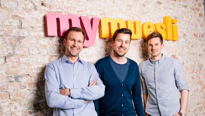 Die drei My-Muesli-Gruender Philipp Kraiss, Max Wittrock und Hubertus Bessau