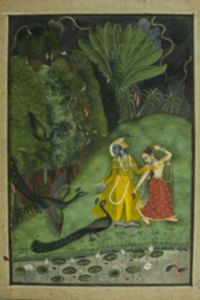 Ausstellung  in Hamburg: Blumen – Bäume – Göttergärten  - Indische Malerei aus sechs Jahrhunderten bis zum 27.10.2013