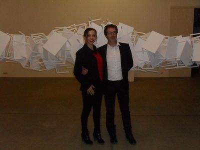 Michaela Boland besucht Ausstellung von Joan Cortes