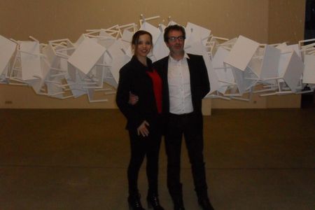 Michaela Boland besucht Ausstellung von Joan Cortes