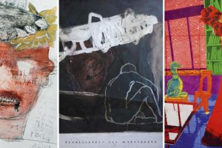 Ausstellung von Wolfgang Grimm, Fredrik Linqist, Jan Pruski