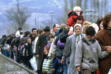 Kriegsfluechtlinge aus der Ukraine auf dem Weg nach Russland