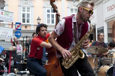 Das Pflasterspektakel in Linz ist ein Festival der internationalen Straßenkunst