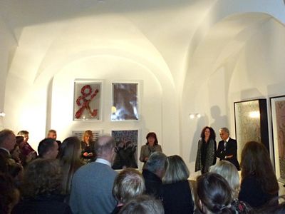 Ausstellungseroeffnung in Leipzig von Gila Abutalebi.