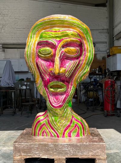 Skulptur „Character“ von Leon Löwentraut