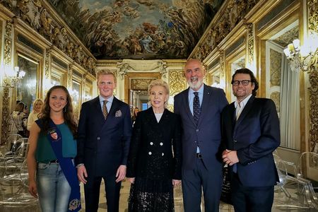 Leon Loewentraut, Dr. h.c. Ute Ohoven, Carlo Francini und Dirk Geuer