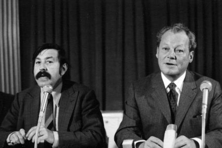Guenter Grass mit Willy Brandt