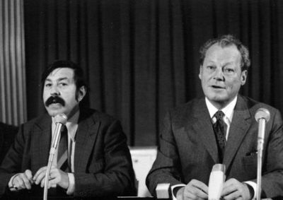 Guenter Grass mit Willy Brandt