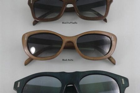 Stil Ledersonnenbrille Bottega Vasi