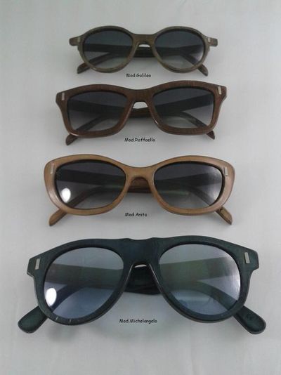 Stil Ledersonnenbrille Bottega Vasi