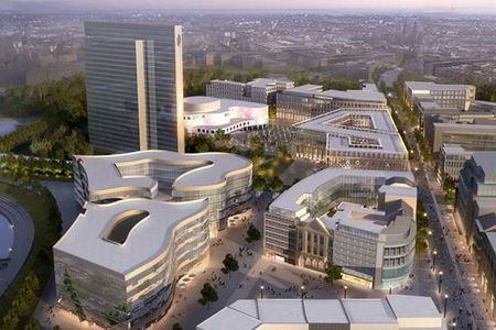 Projektstudie von HPP Architekten - Der Koe-Bogen.