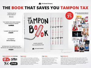 Tampon Book von Scholz & Friends fuer The Female Company Tampon Book von Scholz & Friends fuer The Female Company