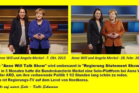 Angela Merkel verkündet ihre frohe Botschaft bei Anne Will und Sandra  Maischberger