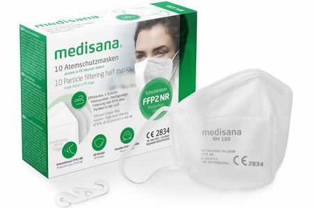Beim FFP2-Maskentest der Stiftung Warentest hat die FFP2-Atemschutzmaske RM 100 von medisana mit dem bestmöglichen Testurteil abgeschlossen