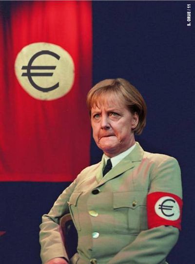 Angela Merkel zieht Deutschland in der Untergang