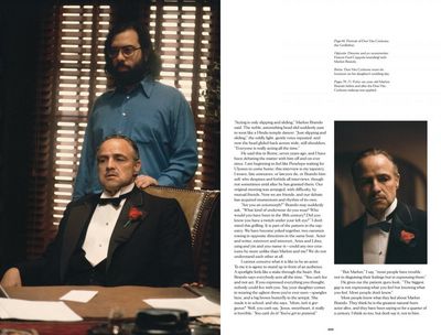Francis Ford Coppola und Marlon Brando.
