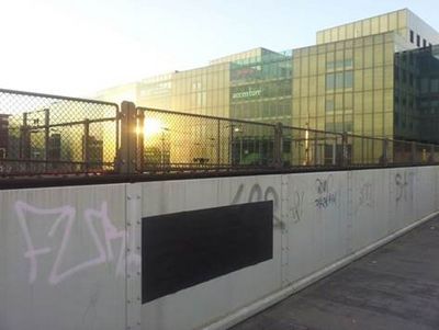 Kunstaktion in Basel 2000 Black Posters