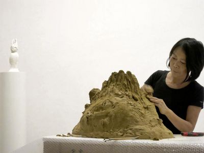 Ausstellung in Karlsruhe der japanisch-schweizerische Künstlerin LEIKO IKEMURA mit "i-migration" vom 9.3 bis 16.6.2013