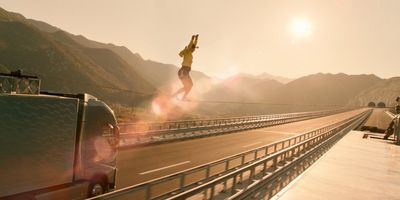 The Ballerina Stunt, Client: Volvo Group Sweden. Brand: Volvo FH, Director: Henry Alex Rubin, Art Directors: Anders Eklind, Sophia Lindholm, Copywriters: Bjoern Engstroem, Martin Ringqvist, Designer: Jerry Wass, Advertising Agency: Forsman und Bodenfors.