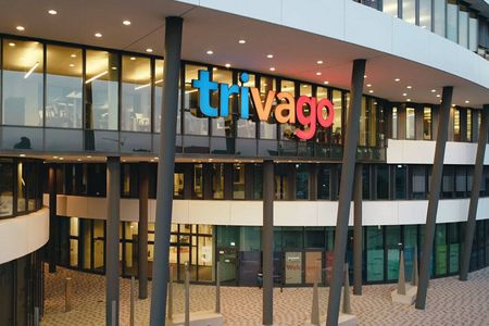 Am Dienstag eroeffnete Trivago in Duesseldorf den neuen Campus für 2000 Mitarbeiter. Der neue Trivago Campus am Medienhafen der Landeshauptstadt