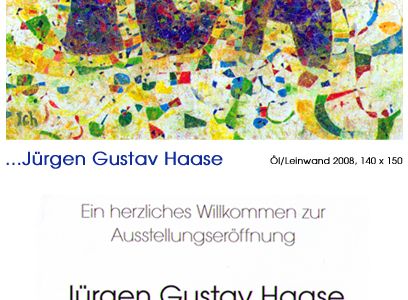 Ich Juergen Gustav Haase neus ausstellung in der galerie  Bauscher