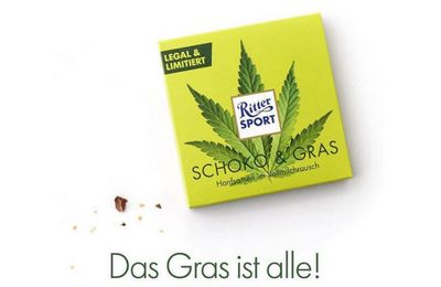 Das Gras ist alle. Nach nicht mal 48 Stunden war die Ritter Sport Schokound Gras ausverkauft