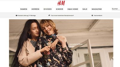 H und M warnt jetzt bereits auf der Startseite des Online-Shops vor der langen Lieferfristen, weil sich viele Kunden beschweren