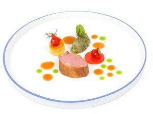 Das Drei-Gang-Menü mit Lamm und Felche repräsentiert die Aromaküche von Chefkoch Rolf Fliegauf aus dem Tessiner Restaurant Ecco