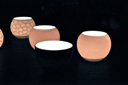 Artdentity Teelichter Biscuitporzellan