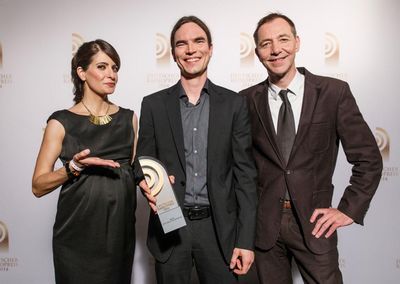 Linda Zervakis mit Boris Theobald und Christian Langhorst