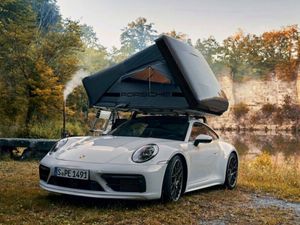 Porsche-Fahrer atmen auf: Bequemes Dach überm Kopf – auch in der Wildnis Porsche-Fahrer atmen auf: Bequemes Dach überm Kopf – auch in der Wildnis