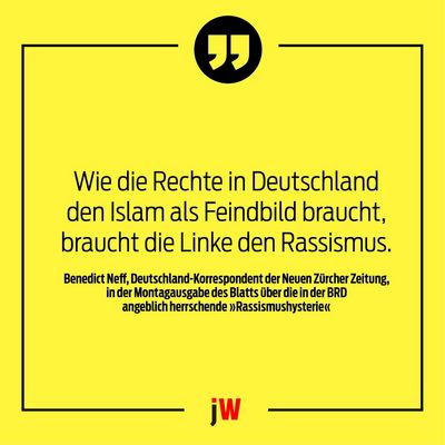 Zur Klima- und Coronahysterie haben sie die Rassismushysterie hinzugefuegt
