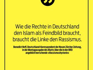 Zur Klima- und Coronahysterie haben sie die Rassismushysterie hinzugefuegt