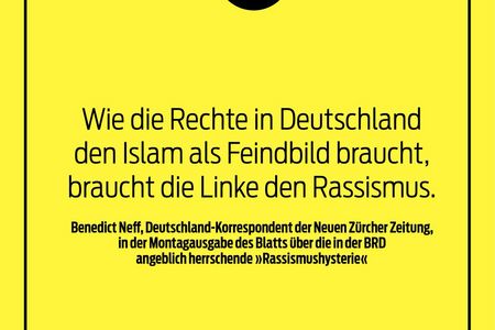 Zur Klima- und Coronahysterie haben sie die Rassismushysterie hinzugefuegt