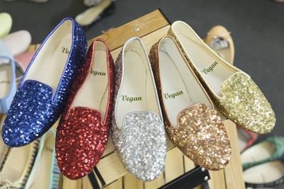 Vegane Schuhe Glitzer