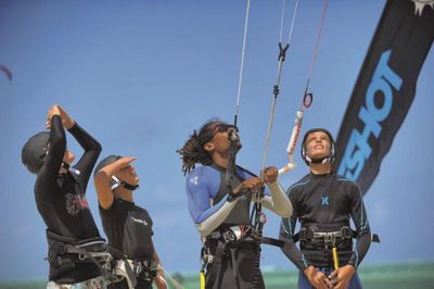 Kitesurfing