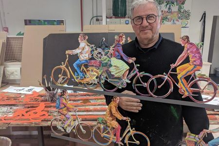David Gerstein in seinem Atelier in Jerusalem