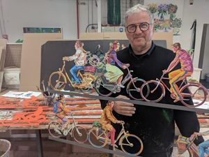 David Gerstein in seinem Atelier in Jerusalem