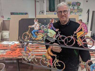 David Gerstein in seinem Atelier in Jerusalem