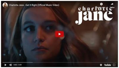 Das Video wurde im Norden gedreht, was mir wichtig war, sagte  CHARLOTTE JANE zum Song Get It Right