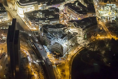 Der Kö Bogen bei Nacht