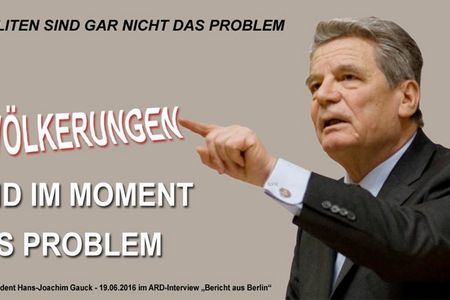 Joachim Gauck haelt die Deutschen für zu BLOED