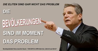 Joachim Gauck haelt die Deutschen für zu BLOED