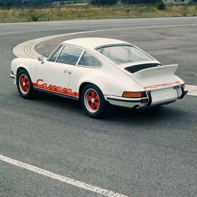 11. Porsche 911 Carrera RS 2.7 Coupé, August 1972, Probeschriftzug