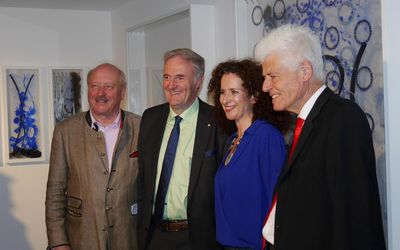 Buergermeister Dr. Ralf Heiner, Konrad Adenauer, Herwig Nowak und Gela Abutalebi.